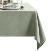 Elrene Home Fashions Laurel Solid Texture Water And Stain Resistant Tablecloth, 60 X 102 In Sage