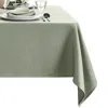 Elrene Home Fashions Laurel Solid Texture Water And Stain Resistant Tablecloth, 60 X 120 In Sage