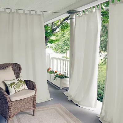 Elrene Home Fashions Matine Indoor/outdoor Window Panel, 52 X 95 In White