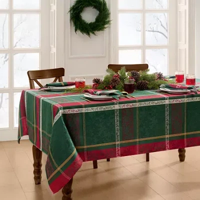 Elrene Home Fashions Merry And Festive Tablecloth In Multi