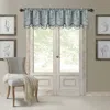 Elrene Home Fashions Mia Beaded Scallop Valance, 19 X 52 In Blue