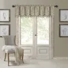 Elrene Home Fashions Mia Beaded Scallop Valance, 19 X 52 In Taupe