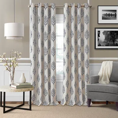 Elrene Home Fashions Navara Blackout Window Panel, 52 X 84 In Gray