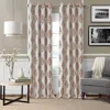 Elrene Home Fashions Navara Medallion Room Darkening Curtain Panel, 52 X 84 In Red