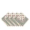 Elrene Home Fashions Nomad Harvest Block Print Napkins, 17x17, Set Of 4 In Multi