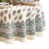 Elrene Home Fashions Nomad Harvest Block Print Oval Tablecloth In Multi