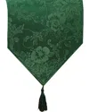 Elrene Home Fashions Poinsettia Elegance Jacquard Holiday Table Runner