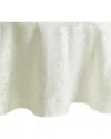 Elrene Home Fashions Poinsettia Elegance Jacquard Holiday Tablecloth -round