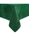 Elrene Home Fashions Poinsettia Elegance Jacquard Holiday Tablecloth In Green