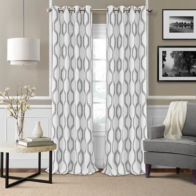 Elrene Home Fashions Renzo Blackout Window Panel, 52 X 84 In Light Gray