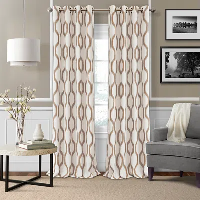 Elrene Home Fashions Renzo Blackout Window Panel, 52 X 84 In Natural