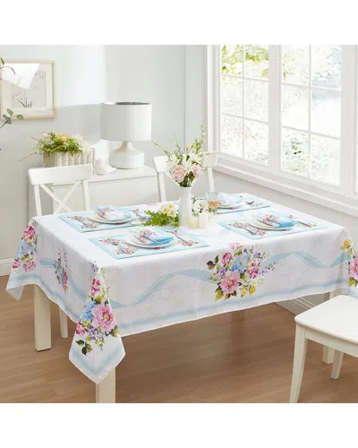 Elrene Home Fashions Rose Cottage Engineered Tablecloth
