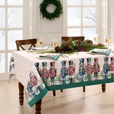 Elrene Home Fashions Royal Nutcracker Holiday Tablecloth In Multi