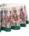Elrene Home Fashions Royal Nutcracker Tablecloth -round In Multi