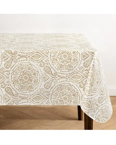 Elrene Home Fashions Savannah Boho Paisley Printed Vinyl Indoor/outdoor  Tablecloth In Multi