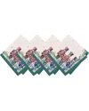 Elrene Home Fashions Set Of 4 Royal Nutcracker Napkins