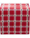 Elrene Home Fashions Sherwood Tree Dobby Cotton Table Runner In Red