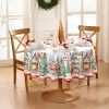 Elrene Home Fashions Storybook Christmas Tablecloth In Red