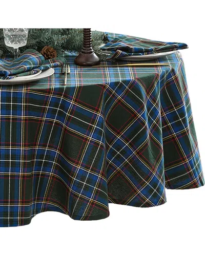 ELRENE HOME FASHIONS ELRENE HOME FASHIONS STOWE TARTAN HOLIDAY PLAID OVAL TABLECLOTH