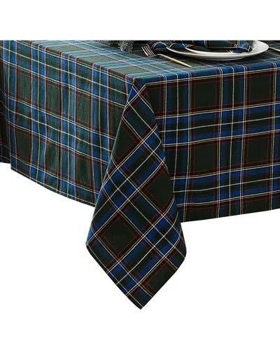 Elrene Home Fashions Stowe Tartan Holiday Plaid Rectangle Tablecloth In Green
