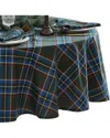 Elrene Home Fashions Stowe Tartan Holiday Plaid Oval Tablecloth