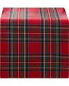 Elrene Home Fashions Stowe Tartan Holiday Plaid Table Runner In Red
