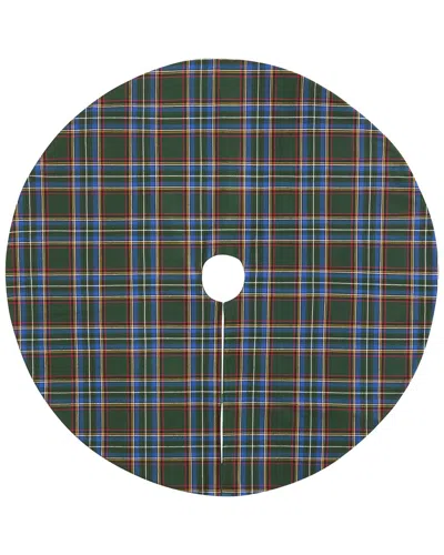 Elrene Home Fashions Stowe Tartan Plaid Tree Skirt In Green