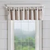 Elrene Home Fashions Tucker Ticking Stripe Window Valance, 15 X 60 In Linen