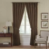 Elrene Home Fashions Versaille Rod Pocket Light-filtering Single Curtain Panel In Brown