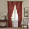 Elrene Home Fashions Versaille Rod Pocket Light-filtering Single Curtain Panel In Red