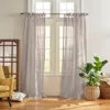 Elrene Home Fashions Vienna Tie-top Sheer Curtain Panel, 52 X 84