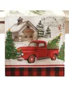 Elrene Home Fashions Vintage Christmas Tree Farm Holiday Table Runner In Multi