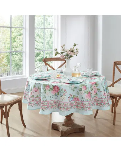 Elrene Home Fashions Vintage Floral Garden Tablecloth - Round In Multi