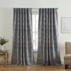 Elrene Home Fashions Sunveil Huxley Geometric Blackout Window Curtain Panel, 52 X 95 In Gray