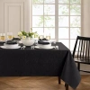 Elrene Home Fashions Water & Stain Resistant Continental Tablecloth In Black