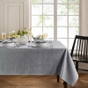 Elrene Home Fashions Water & Stain Resistant Continental Tablecloth In Gray
