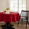 Elrene Home Fashions Water & Stain Resistant Continental Tablecloth In Red