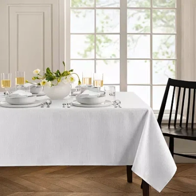 Elrene Home Fashions Water & Stain Resistant Continental Tablecloth In White