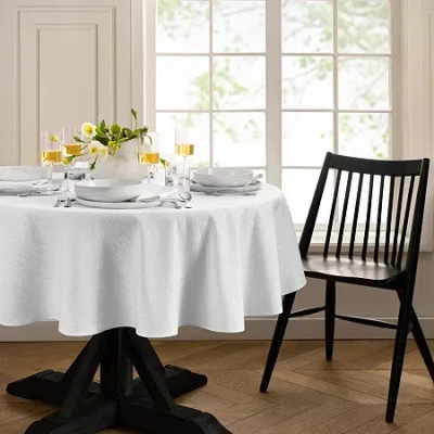 Elrene Home Fashions Water & Stain Resistant Continental Tablecloth In White