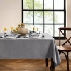 Elrene Home Fashions Water & Stain Resistant Laurel Tablecloth In Gray