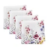 Elrene Home Fashions Wildflower Napkins, Set Of 4 In Multi