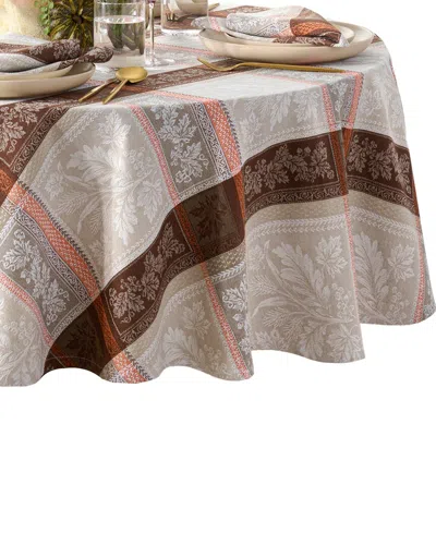 Elrene Home Fashions Windswept Harvest Jacquard Round Tablecloth