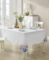Elrene Spring Hydrangea Bouquet Cutwork Tablecloth, 60" X 102" In Lilac
