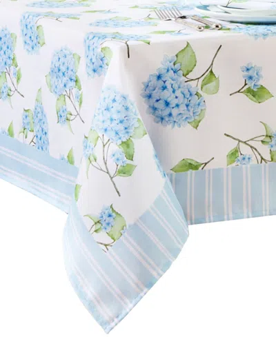 Elrene Nantucket Hydrangea Garden Tablecloth, 60" X 144" In Blue