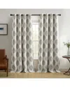 Elrene Navara Medallion Room Darkening Window Curtain