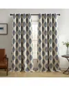Elrene Navara Medallion Room Darkening Window Curtain