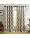 Elrene Navara Medallion Room Darkening Window Curtain