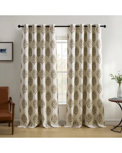 ELRENE ELRENE NAVARA MEDALLION ROOM DARKENING WINDOW CURTAIN
