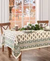 Elrene Nomad Harvest Block Print Rectangle Tablecloth, 60" X 84" In Multi