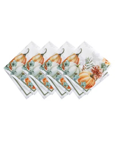 Elrene Pumpkin Harvest Vine Napkins, Set Of 4 In Multi